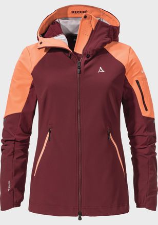 Sch&ouml;ffel Outdoorjacke SCH&Ouml;FFEL Softshell Jacket Kals L, Damen, Gr. 36, rot (2965, rot), Oberstoff : 85% Nylon 15% Elasthan Innenseite: 100% Polyester Oberstoff