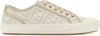 Fendi Embroidered Nylon Blend Dominio Sneakers