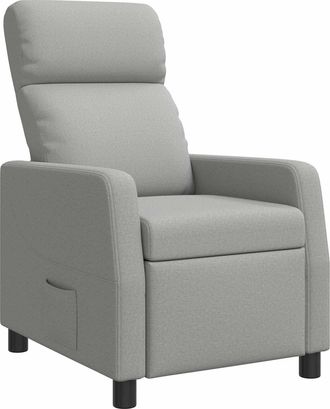 vidaXL Recliner Gris Nube Tela Vidaxl