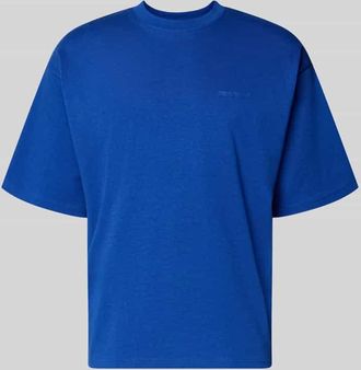 Review Oversized T-Shirt mit Logo in Royal, Gr&ouml;&szlig;e XXL