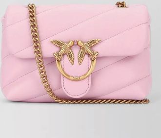 Pinko love bag baby leather quilted shoulder bag