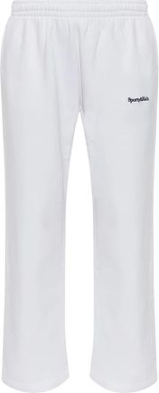 Sporty & Rich Trainingsbroeken uit de The Essentials Collectie - Dames - Sweatpants - Wit - M - Katoen - Broeken