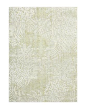 Tommy Bahama Malibu Pineapple Coastal Green Indoor/Outdoor Rug
