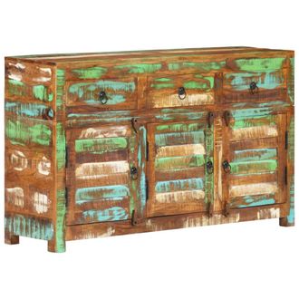 vidaXL Aparador De Madera Maciza Reciclada 110x35x65 Cm Vidaxl