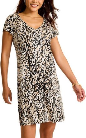 Tommy Bahama Darcy Print Minidress in Black at Nordstrom, Size X-Small