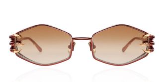Anna-Karin Karlsson CLAW PLUME Cocoa Womens Sunglasses Brown Size 54