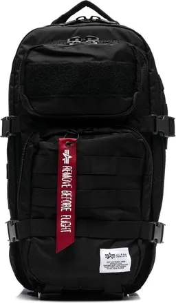 Alpha Industries multi-pocket backpack - men - Polyester/Nylon - OS - Black