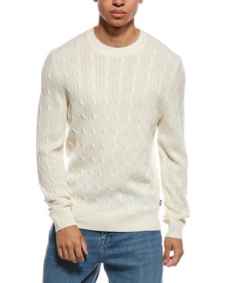 HUGO BOSS Hetico Wool & Cashmere-Blend Crewneck Sweater