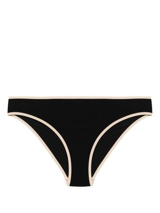 Toteme Slip bikini a righe - Nero