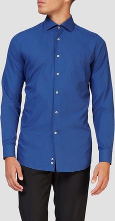 OppoSuits Navy Royale Modern Tailored Fit Wrinkle Resistant Button-Up Shirt in Blue at Nordstrom, Size Xxx-Large
