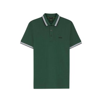 HUGO BOSS Striped Collar Polo Shirt