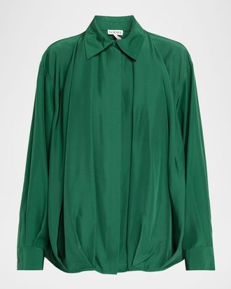 Loewe Charmeuse Balloon Button-Down Shirt