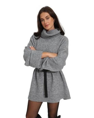 Belle & Bloom Cuddle Me Oversized Tunic Sweater in Grey at Nordstrom, Size X-Small Au