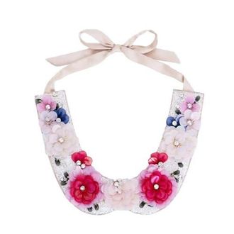 Anne Fontaine Floral Collar in Grenadine at Nordstrom, Size One Size Uk