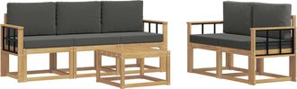 vidaXL Conjunto De Sof&aacute;s De Exterior 6 Uds. Vidaxl