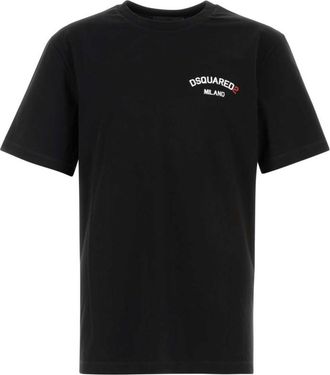 Dsquared2 Black Cotton T-shirt