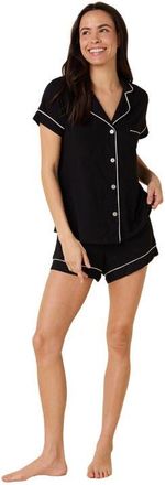 The Cats Pajamas Pima Knit Short Set in Midnight at Nordstrom, Size X-Large