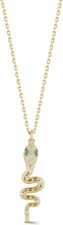 Glaze Jewelry 14K Over Silver Cz Necklace