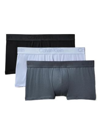 Calvin Klein logo-waistband boxers (pack of three) - Grey