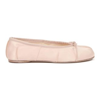 Maison Margiela Ballerinas, female, Pink, Size: 7 1/2 US Tabi Satin Ballerina