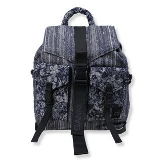 Ganni Zaino Patchwork Re-Tech - - Bags - Donna - Blu - ONE SIZE