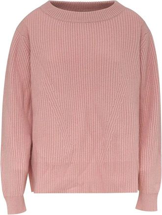 Malo Luxe Roze Cashmere Top - Dames - Cashmere truien - Roze - L - Kasjmier - Truien & Vesten