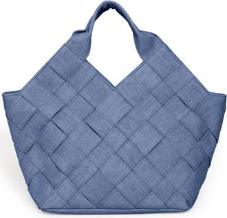Ichi Tote Bags - Dames - Shoppers - Blauw - ONE Size - Denim - Tassen