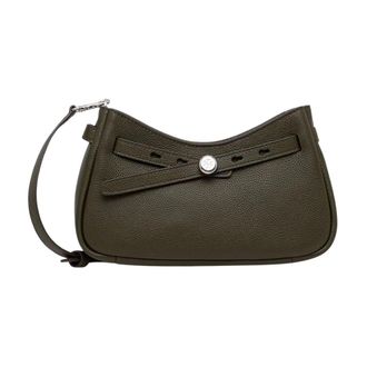 Tory Burch Tassen, Dames, Groen, ONE Size, Leer, Romy Zip Top Crossbody