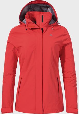 Sch&ouml;ffel Outdoorjacke SCH&Ouml;FFEL Jacket Gmund L, Damen, Gr. 44, rot (0203, rot), Oberstoff: Aussenseite: 100% Polyester; (Membran: Polyurethan); Futter Rumpf obe