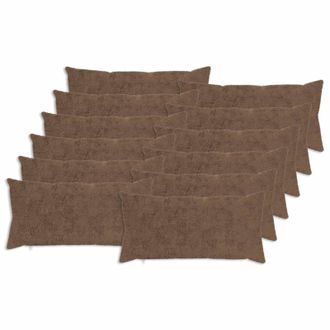 vidaXL Funda De Almohada 12 Uds. Heerlen Marr&oacute;n Claro 40 X 80 Cm Vidaxl