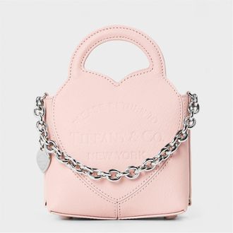 Tiffany & Co. Womens Accessories New York Micro Bag with Chain in Pale Pink - One Size
