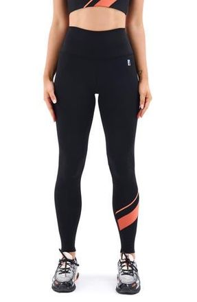 P.E Nation Upward Logo High Rise 7/8 Leggings in Black at Nordstrom Rack, Size X-Small
