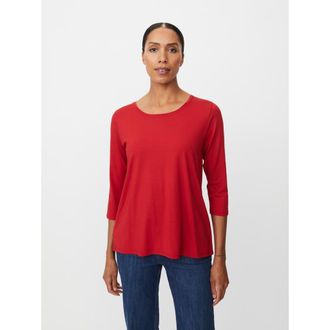 Masai MaCecille 3/4 Sleeve T-Shirt in Scarlet Sage at Nordstrom, Size Xx-Large