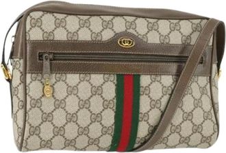 Gucci Pre-owned Cross Body Bags, female, Beige, Size: ONE SIZE Pre-owned Plastic Cross Body Bag