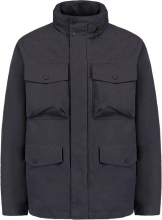 People of Shibuya Anzai Field Jacket - Heren - Zomerjassen - Blauw - M - Leer - Jassen