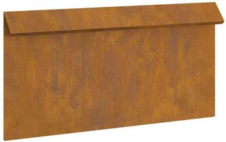 vidaXL Valla Para Caracoles 16 Pcs Oxidado 50 X 3,5 X 25 Cm Vidaxl