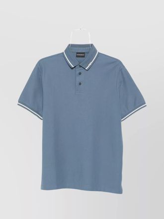 Emporio Armani cotton short-sleeve polo shirt