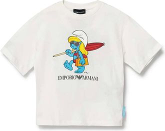 Emporio Armani x The Smurfs cotton T-shirt - kids - Cotton - 4 yrs - White