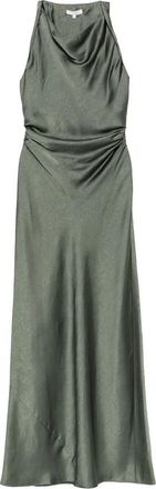 Vince Cowl-neck Ruched Maxi Dress