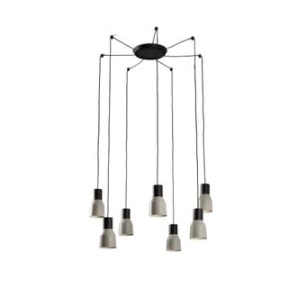 Faro Barcelona Kombo L&aacute;mpara Colgante Gris &Oslash;120 7l 68591-7l