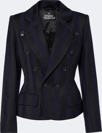 Vivienne Westwood Georgia striped virgin wool blazer