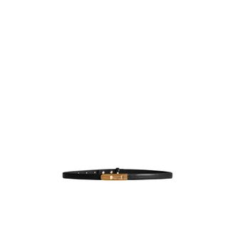 Alberta Ferretti Minimalist Soft Leather Belt - female - Alberta Ferretti - Belts - Black - XS - Accessories