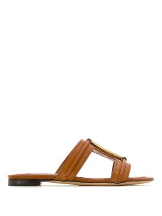 Tod's CUOIO LEGG. 37B SANDALO DOPPIA T - Bruin