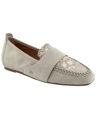 Gentle Souls Sandra Snake-Embossed Leather Loafer