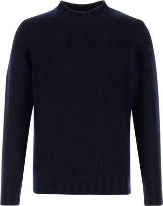 Fedeli Navy Blue Knitted Sweaters