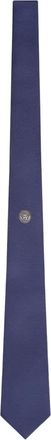 Versace Cravatta con ricamo Medusa - Blu