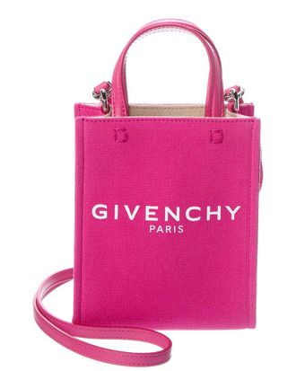 Givenchy Vertical Mini Canvas & Leather Tote
