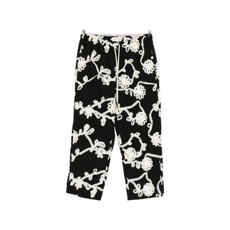 Honor The Gift Embroidered Drawstring Trousers