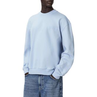 AllSaints Odyssey Logo Sweatshirt in Salton Blue at Nordstrom, Size Xx-Large