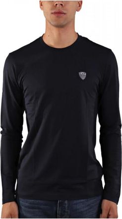 Emporio Armani Armani 7 - Tops > T-shirts - Heren - Longsleeves - Blauw - XL - Tops